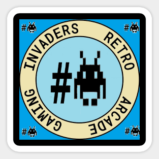 Space Invaders Retro Arcade Gaming by LowEndGraphics Sticker